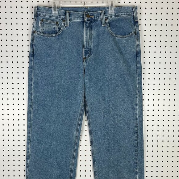 Carhartt Vintage Blue Jeans Size 38x32 Work Wear Traditional Fit B480 LVB Cowboy - Picture 5 of 7